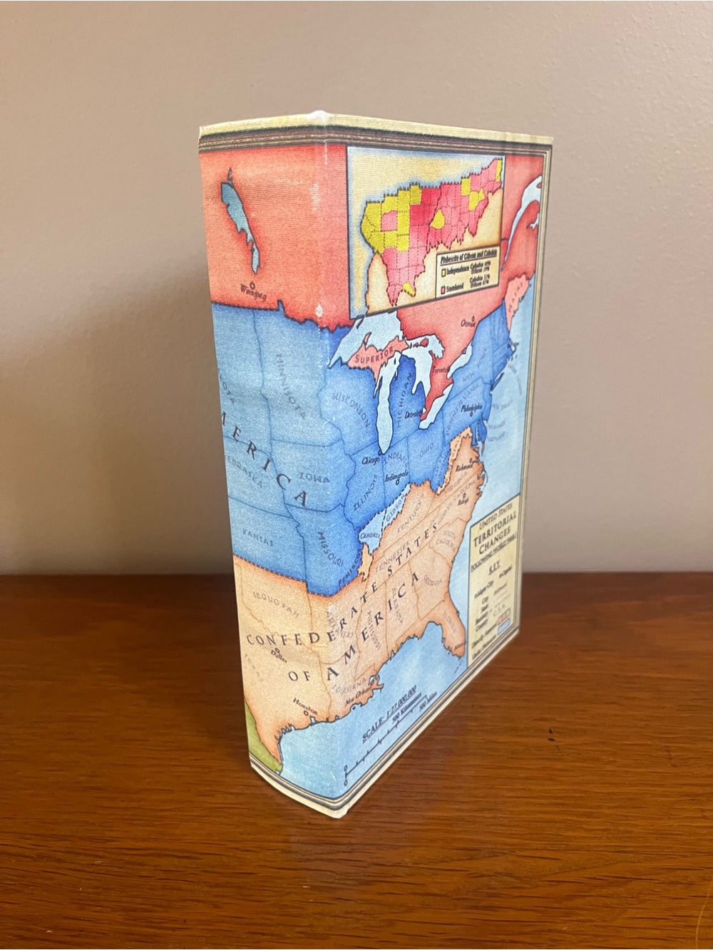 Map Book Box with Magnetic Closure